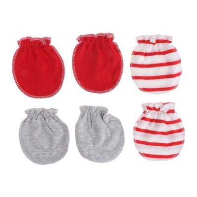 3 Pairs Baby Anti Scratching Gloves