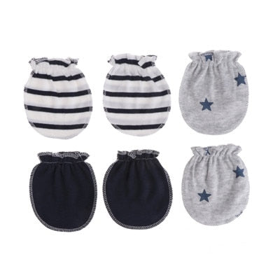 3 Pairs Baby Anti Scratching Gloves