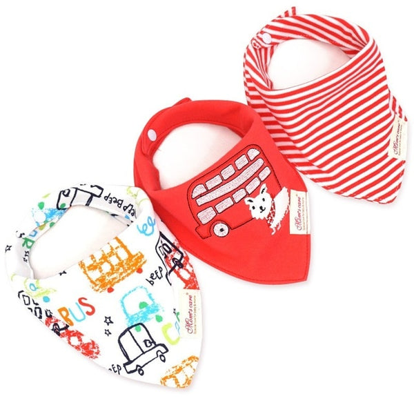 3pcs/lot Baby Bibs Bandana