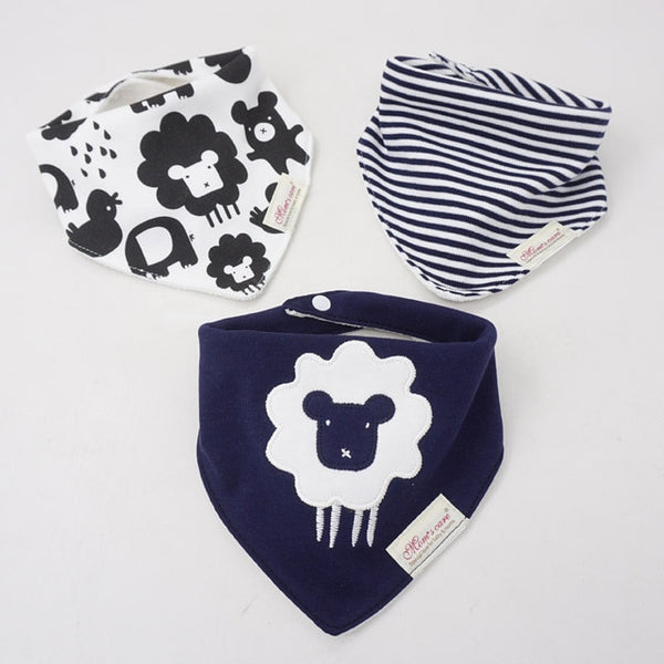 3pcs/lot Baby Bibs Bandana