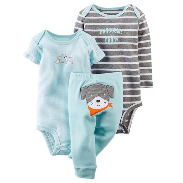 3pcs Baby Boys Clothing Set 6-24M