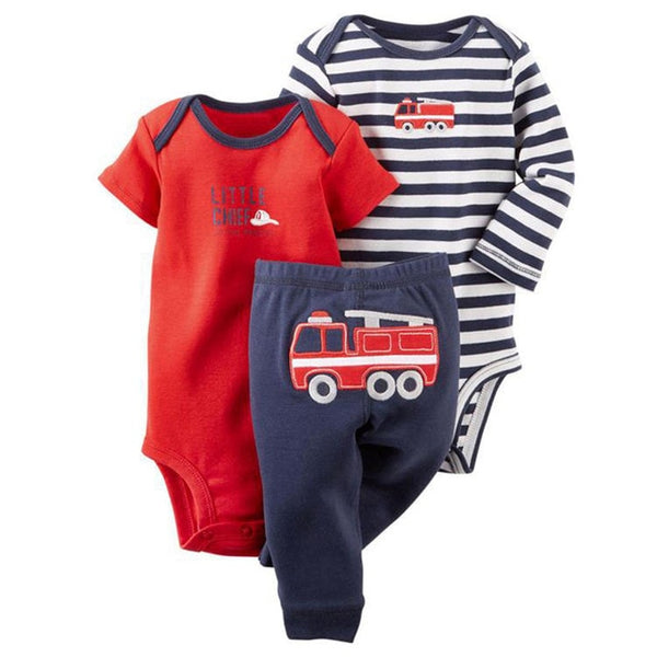 3pcs Baby Boys Clothing Set 6-24M