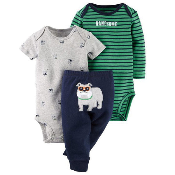 3pcs Baby Boys Clothing Set 6-24M