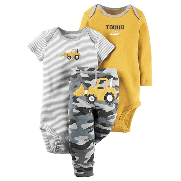 3pcs Baby Boys Clothing Set 6-24M