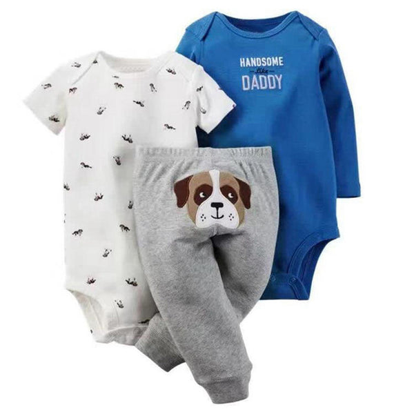 3pcs Baby Boys Clothing Set 6-24M