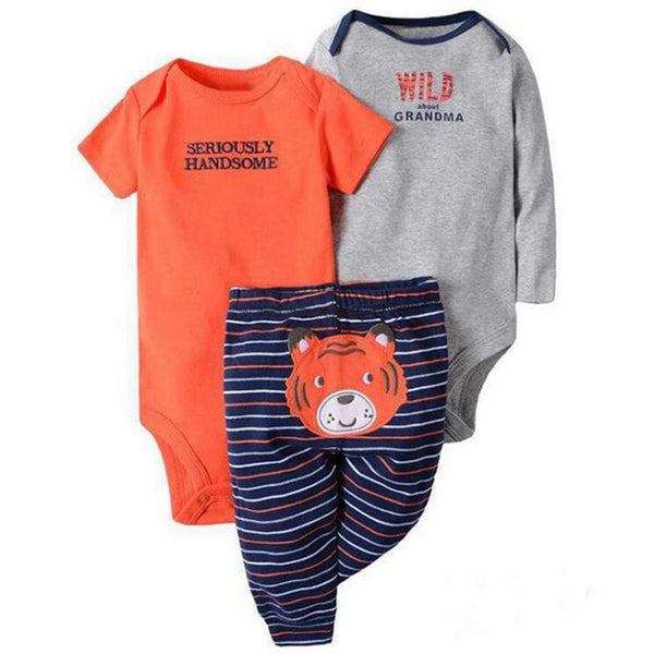 3pcs Baby Boys Clothing Set 6-24M
