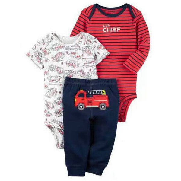 3pcs Baby Boys Clothing Set 6-24M