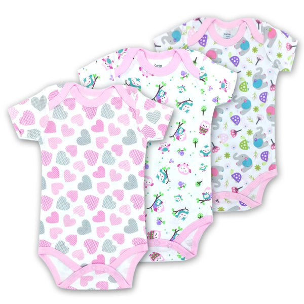 3pcs Baby Bodysuit 0-24M