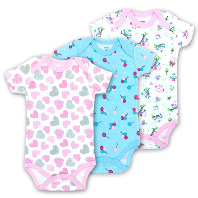 3pcs Baby Bodysuit 0-24M