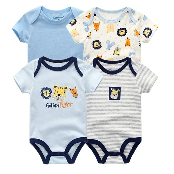 4pcs Baby Bodysuit 0-12M