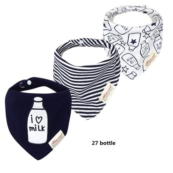 3pcs/lot Baby Bibs Bandana