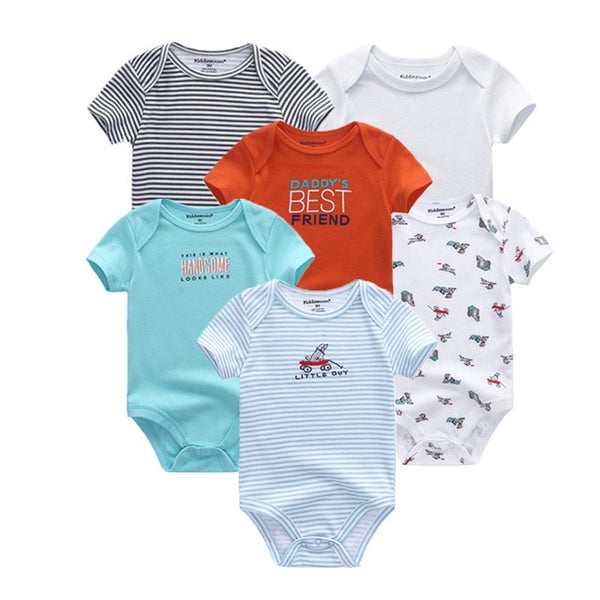 6pcs Baby Bodysuit 0-12M
