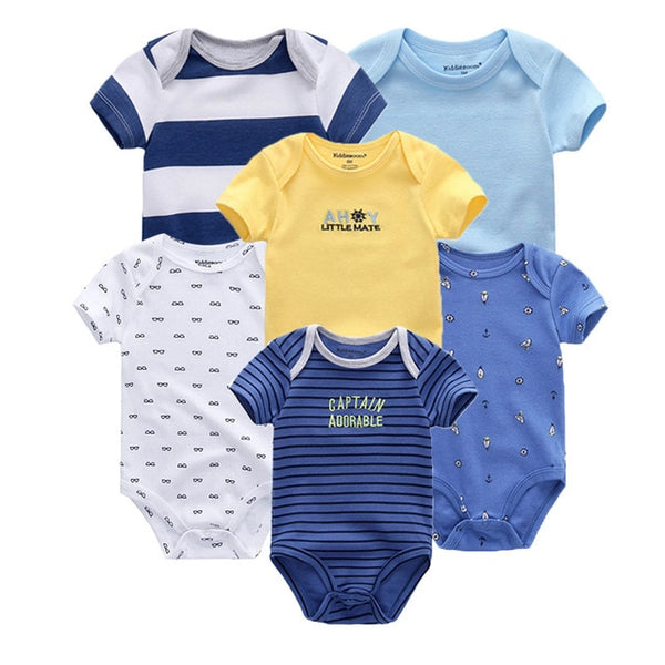 6pcs Baby Bodysuit 0-12M