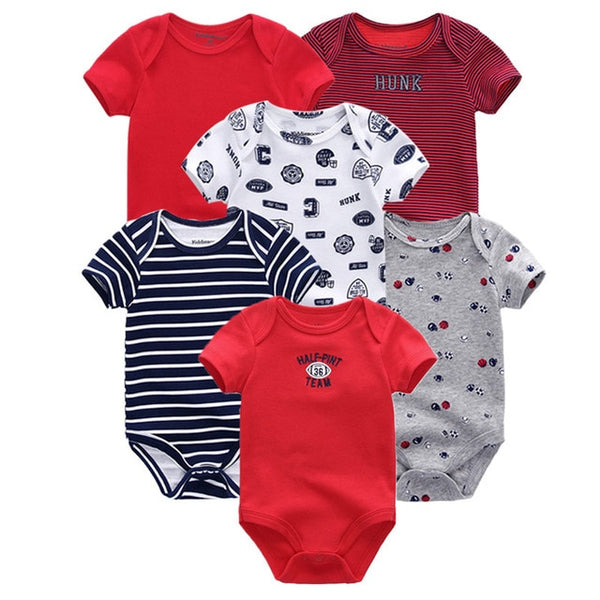 6pcs Baby Bodysuit 0-12M