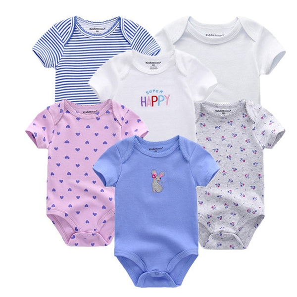 6pcs Baby Bodysuit 0-12M