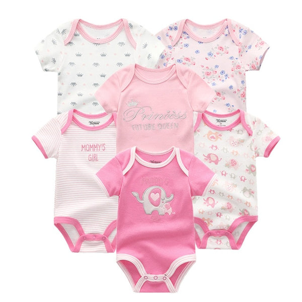 6pcs Baby Bodysuit 0-12M