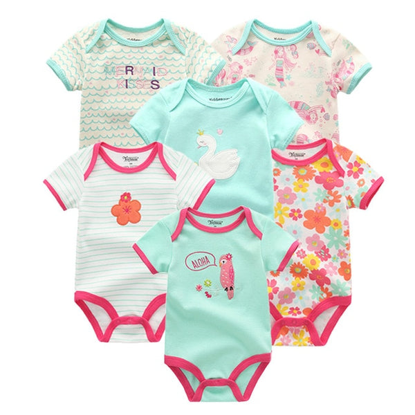 6pcs Baby Bodysuit 0-12M