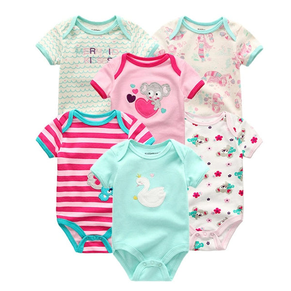 6pcs Baby Bodysuit 0-12M