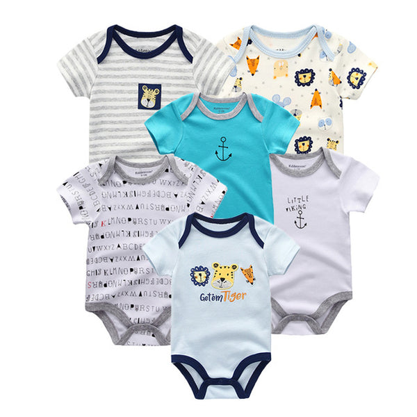 6pcs Baby Bodysuit 0-12M