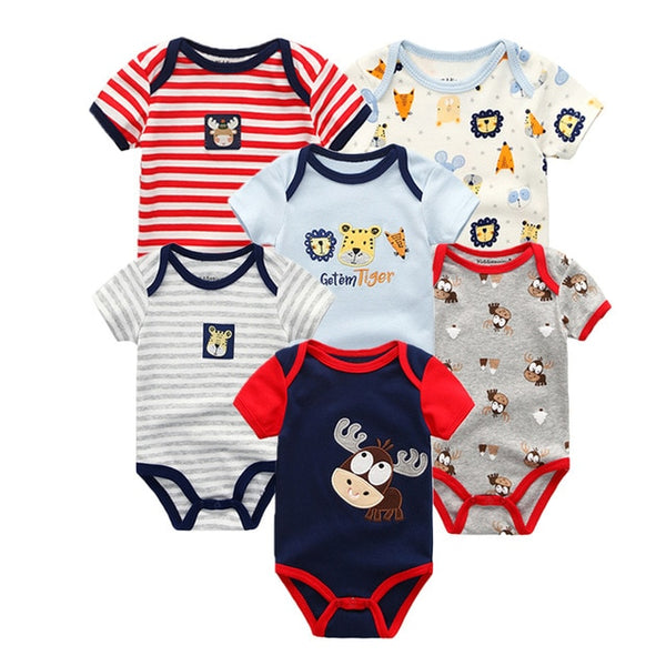 6pcs Baby Bodysuit 0-12M