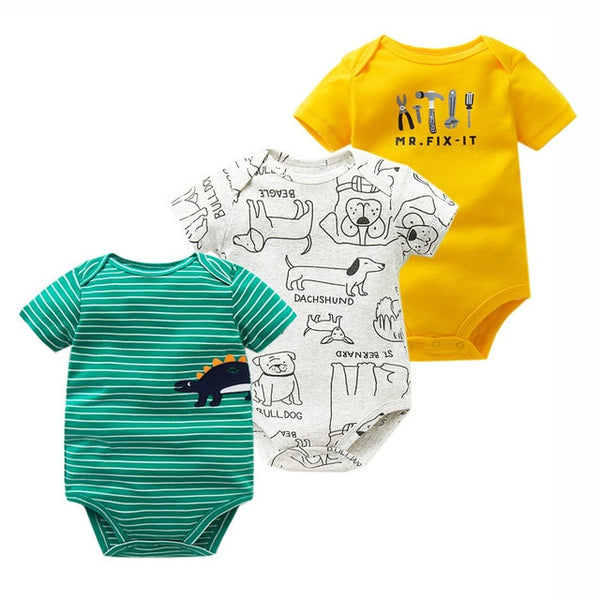 3pcs Baby Bodysuit 0-24M