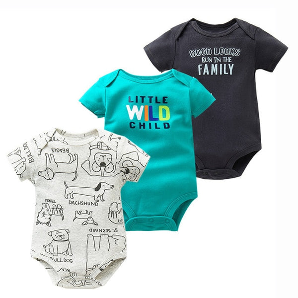 3pcs Baby Bodysuit 0-24M