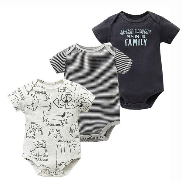 3pcs Baby Bodysuit 0-24M