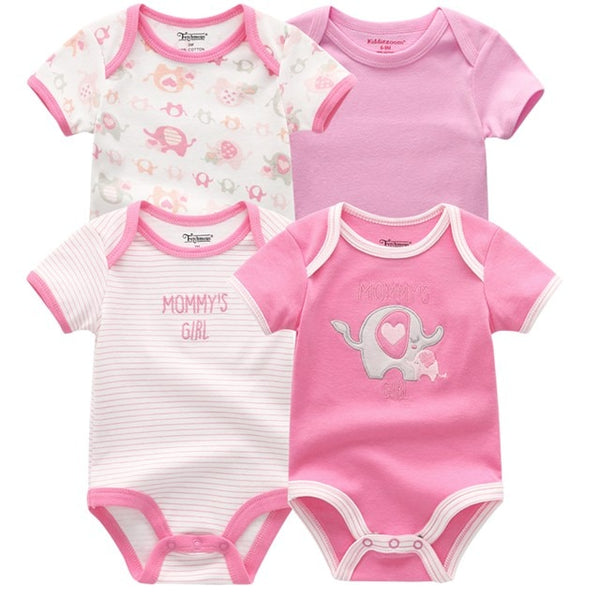4pcs Baby Bodysuit 0-12M