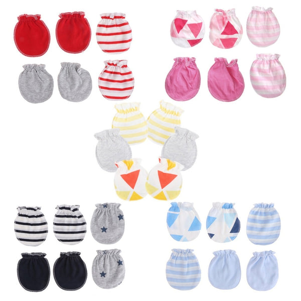 3 Pairs Baby Anti Scratching Gloves