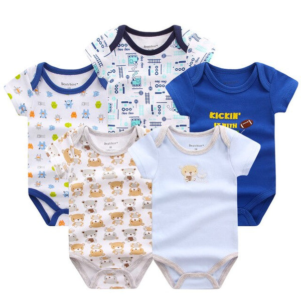 5pcs Baby Bodysuit 0-9M