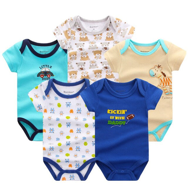 5pcs Baby Bodysuit 0-9M