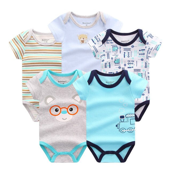 5pcs Baby Bodysuit 0-9M