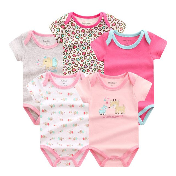 5pcs Baby Bodysuit 0-9M