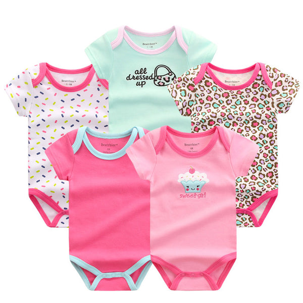 5pcs Baby Bodysuit 0-9M