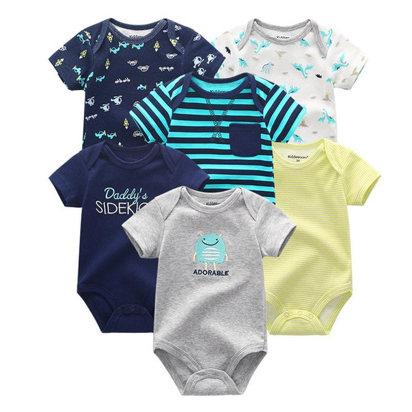 6pcs Baby Bodysuit 0-12M