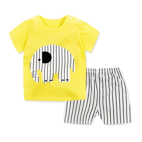 Unisex Baby Tshirt + Shorts
