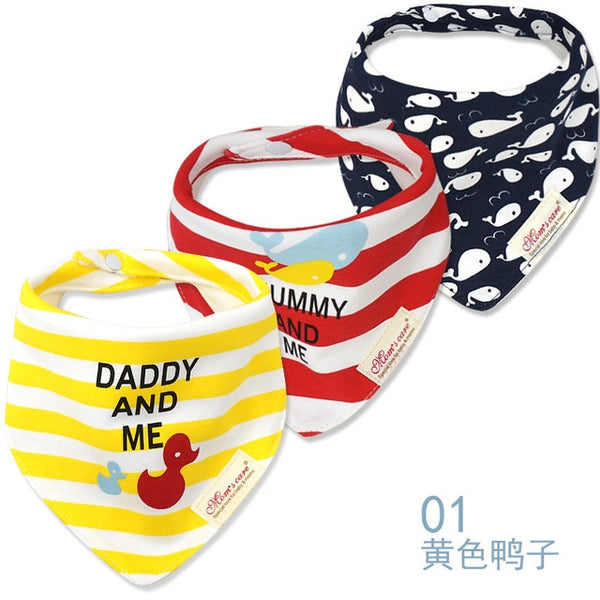 3pcs/lot Baby Bibs Bandana