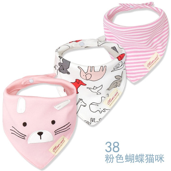 3pcs/lot Baby Bibs Bandana