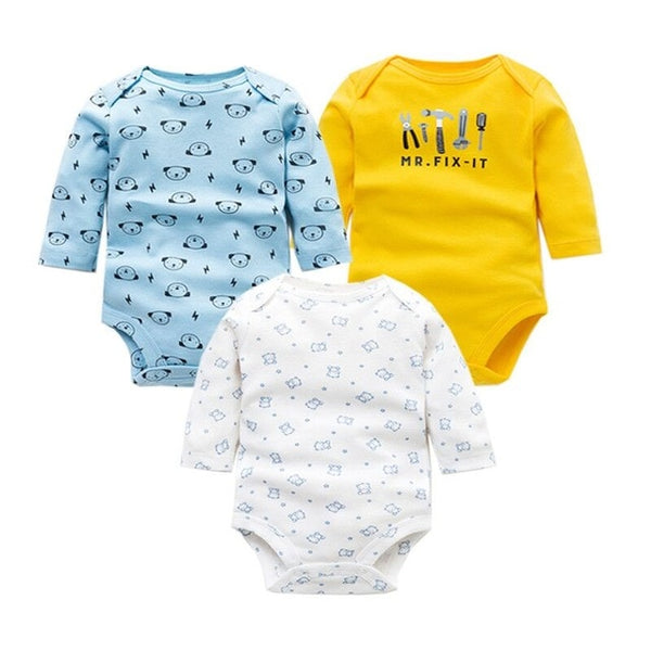 3pcs Baby Bodysuit 0-24M