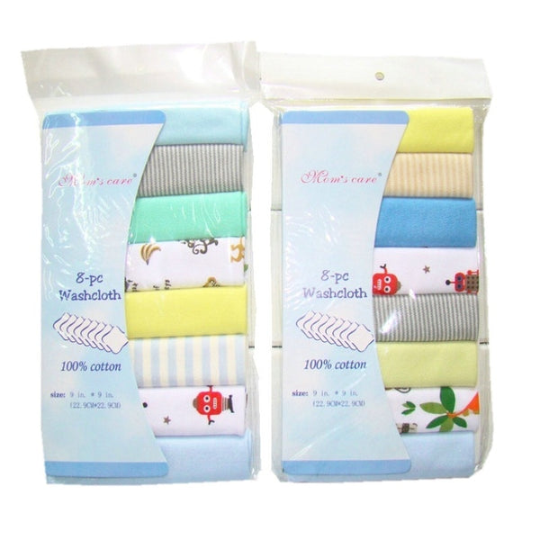 8pcs/pack 100% Cotton Newborn Baby Towels
