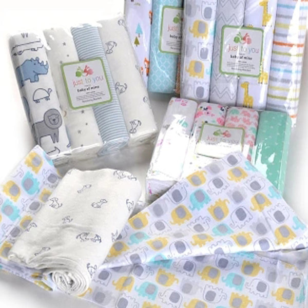 4pcs Baby Muslin Swaddle Wrap