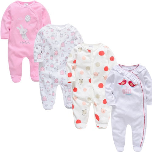 3 4 pcs Baby Romper 3-12M