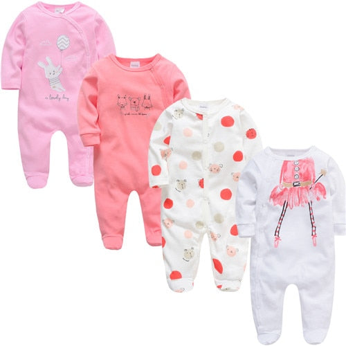 3 4 pcs Baby Romper 3-12M