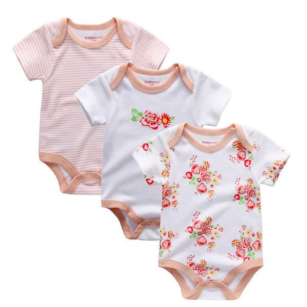 3pcs Baby Bodysuit 0-12M
