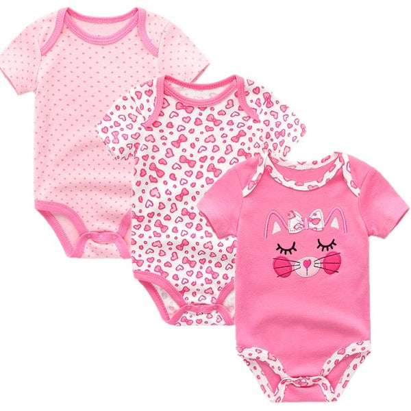 3pcs Baby Bodysuit 0-12M