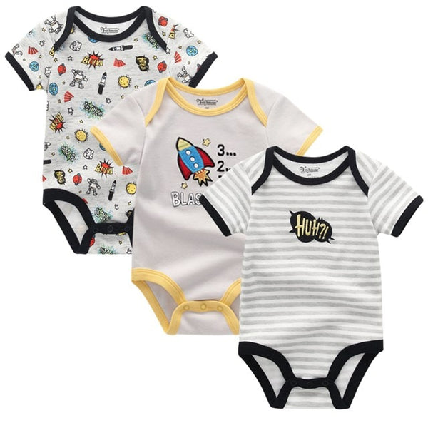 3pcs Baby Bodysuit 0-12M