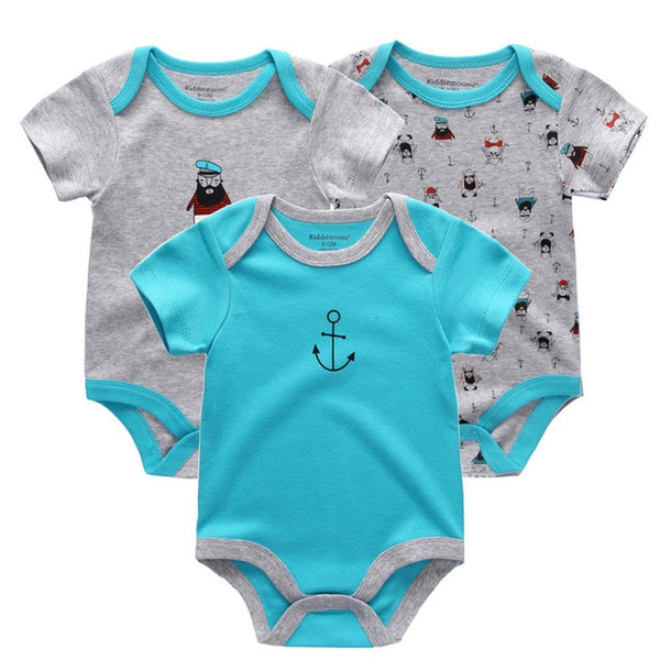 3pcs Baby Bodysuit 0-12M