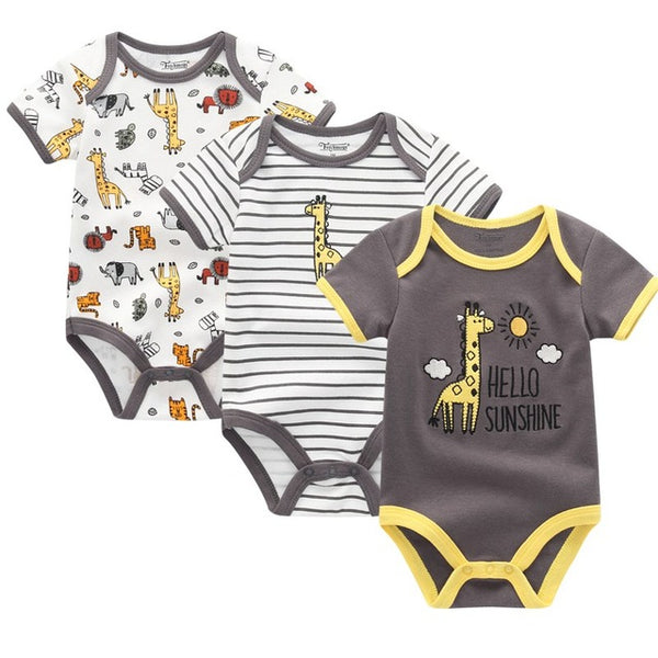 3pcs Baby Bodysuit 0-12M