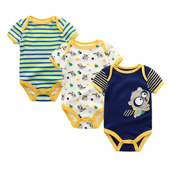 3pcs Baby Bodysuit 0-12M