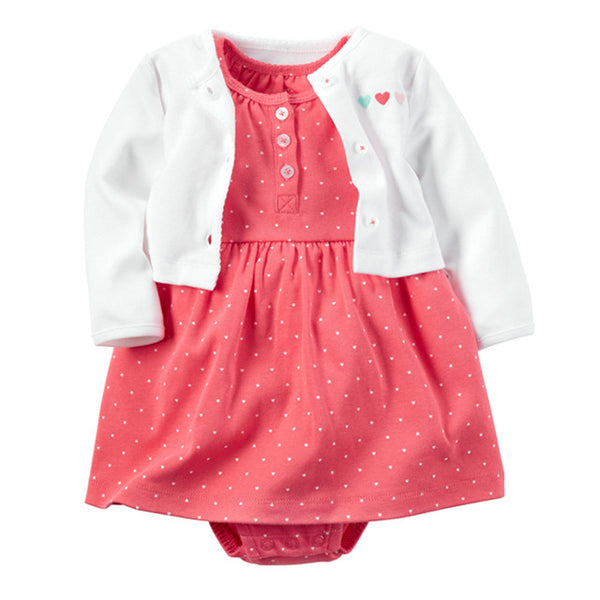 2pcs Baby Girls Dress 6-24M